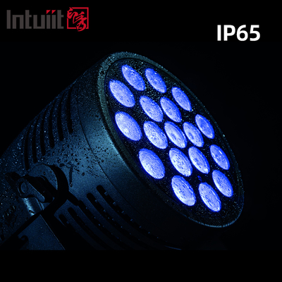18x20 জলরোধী DMX LED পার ক্যান RGBWA UV বহিরঙ্গন থিয়েটার বিবাহ কনসার্ট শো ইভেন্টগুলির জন্য