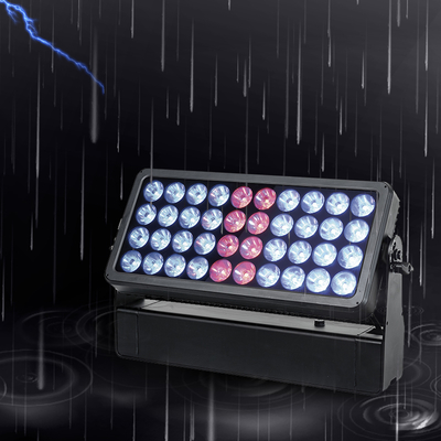 IP65 40x10W RGBW LED সিটি স্টেজ লাইট আউটডোর বিল্ডিং প্রোজেকশন ফ্লাড আর্কিটেকচারাল আলো