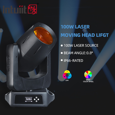 100W CMY লেজার বিম হেড স্টেজ লাইট মুভিং হেড লাইট IP66 জলরোধী