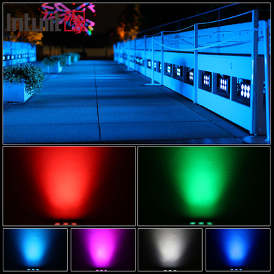 ৬x৫W RGB RGBW আউটডোর এলইডি ওয়াল ওয়াশার লাইট IP65 ফ্লাড ব্লাইন্ডার স্ট্রোব