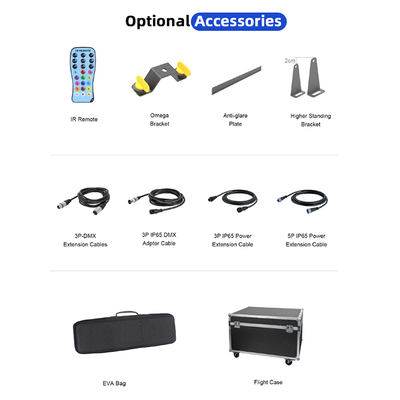 LED 24*2W মঞ্চ আলো DMX512 RGBW LED লাইট বার লিনিয়ার ডিস্কো স্টেজ ক্লাব বিবাহ ভয়েস-অ্যাক্টিভেটেড LED ওয়াল ওয়াশার লাইট