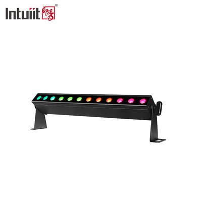 IP20 স্টেজ ইভেন্ট পার্টি বিবাহের 12x2W RGBW DMX ব্যাটারি চালিত LED ওয়াল ওয়াশার আপলাইট