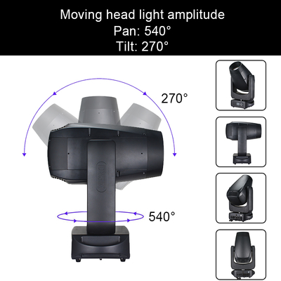 নতুন আগমন IP66 280W LED মুভিং হেড স্টেজ লাইট বিএসডাব্লু সিএমওয়াই বিম স্পোর্ট ওয়াশ আউটডোর ব্যবহারের জন্য