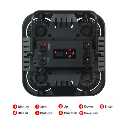 4X90W 4 আই LED কোব ব্লাইন্ডার লাইট অ্যাম্বার উষ্ণ সাদা 2 ইন 1 আইপি 65 ওয়াটারপ্রুফ LED স্টেজ লাইট