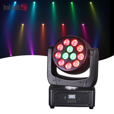 হেড লাইট 12*8W LED স্টেজ লাইট RGBW ডিজে আলো DMX 512 সাউন্ড অ্যাক্টিভেশন ইভেন্ট পার্টি বিবাহের গির্জা লাইভ ব্যান্ড শো
