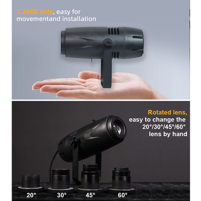 Indoor IP20 Advertising Lights Static 40W LED Logo Gobo Projector