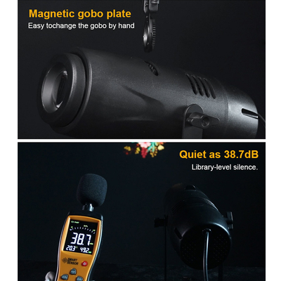 বিজ্ঞাপনের জন্য 40W কাস্টম LED গোবো প্রজেক্টর স্ট্যাটিক বা ডায়নামিক ইমেজ