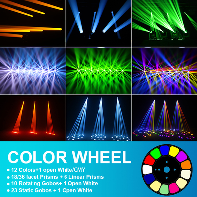 2025 বিয়ের জন্য নতুন 100W লেজার মুভিং হেডলাইট KTV DJ DMX512 কন্ট্রোল মোড