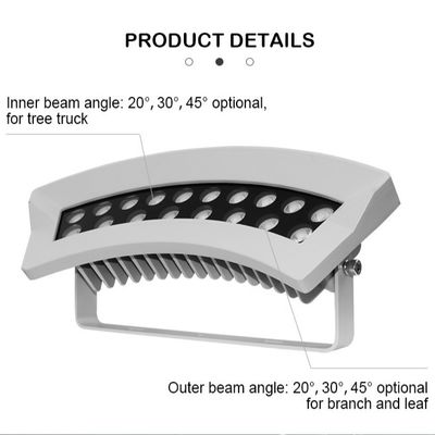 36W LED ফ্লাড লাইট বহিরঙ্গন গাছ আলো জন্য রঙ পরিবর্তন বৈশিষ্ট্য সঙ্গে IP65 অ্যালুমিনিয়াম ল্যাম্প শরীর এসি পাওয়ার সাপ্লাই