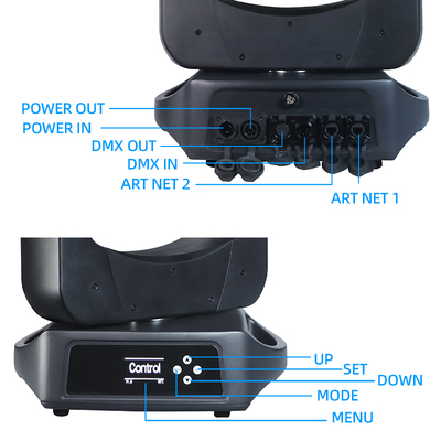নতুন মডেল এলইডি ২০০ ওয়াট আট রঙের চাকা সহ স্টেজ লাইট এফেক্ট হেড লাইট ডিজে ক্লাব স্টেজ ইভেন্ট