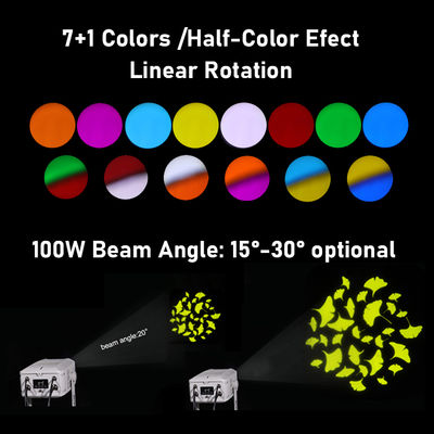 120W LED IP65 জলরোধী আউটডোর প্রজেকশন ল্যাম্প LED বিজ্ঞাপন আলো লোগো গোবো প্রজেক্টর