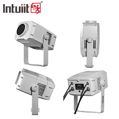 100W লোগো গোবো প্রজেক্টর লাইট ¢ আইপি 65 আউটডোর ডিএমএক্স 512 বিজ্ঞাপন, বিল্ডিং এবং ইভেন্টের জন্য কাস্টম প্যাটার্ন প্রজেকশন