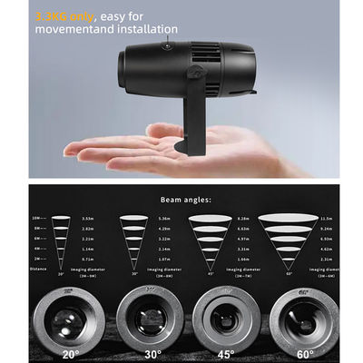 60W Logo Gobo Projector Advertising Lights LED Sign Wall Projection Lamp Outdoor Waterproof IP65