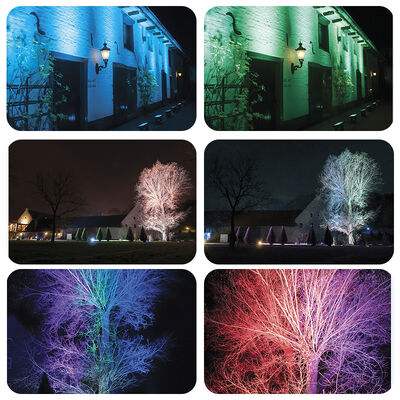 40x10W RGBW আউটডোর এলইডি ফ্লাড লাইট ওয়াশ সিটি রঙ আইপি 65