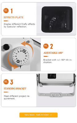 ফায়ারফ্লাই লাইট স্টার প্রজেক্টর লেজার ক্রিসমাস আরজিবি রঙ পরিবর্তন 13W জন্য গাছের সিলিং বাগান লন উঠান বহিরঙ্গন অভ্যন্তরীণ ব্যবহার