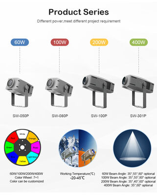 পেশাদার ৪০০W আইপি৬৫ জলরোধী আউটডোর ল্যান্ডস্কেপ আর্কিটেকচার এলইডি ওয়াটার ওয়েভ এফেক্ট লাইট