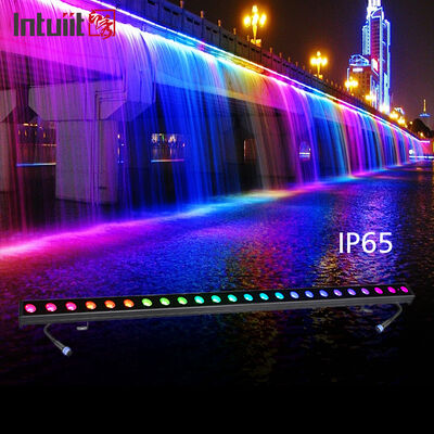 চার্চ স্টেজ আউটডোর লাইটিংয়ের জন্য লিনিয়ার ওয়াল ওয়াশার লাইট 24*2W অ্যালুমিনিয়াম RGBW DMX IP65 জলরোধী
