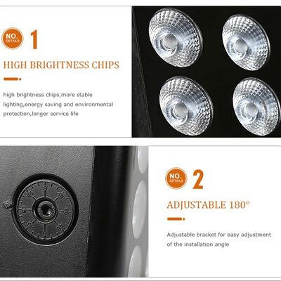 পেশাদার IP65 জলরোধী LED ফ্লাড লাইট 15x5W RGBW 4 ইন 1 আউটডোর ল্যান্ডস্কেপ স্পট লাইট অ্যালুমিনিয়াম আর্কিটেকচারাল ওয়াশ লাইট