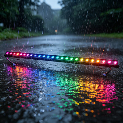 আউটডোর অ্যাপ্লিকেশনের জন্য RGBW Dmx Led 2x24W Led Wall Washer Light