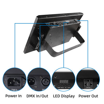 ডিজে ডিস্কো পার্টি হ্যালোইন ক্লাবের জন্য 36W RGB COB LED স্ট্রোব লাইট সাউন্ড সক্রিয় DMX512 ফ্ল্যাশ স্টেজ লাইটিং