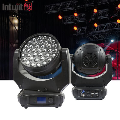পেশাদার 37x10W RGBW 4in1 LED জুম ওয়াশ মুভিং হেড লাইট DMX512 স্টেজ লাইটিং ডিজে ডিস্কো ইভেন্ট ওয়েডিং পার্টি শো এর জন্য