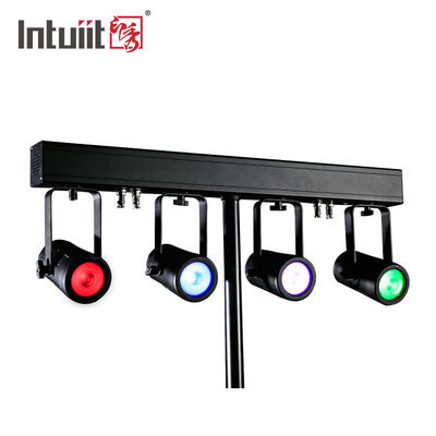 4x20W RGBW 4-in-1 LED PAR আপলাইটিং কিট — 4.5° ন্যারো বিম DMX512 স্টেজ ওয়াশ সিস্টেম ওয়েডিং, ডিজে এবং ইভেন্টের জন্য