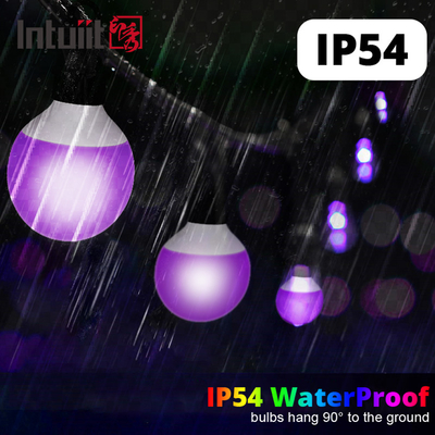 116W LED স্টেজ লাইট বাল্ব IP54 RGBW পার্টি LED স্ট্রিং লাইট ক্রিসমাস ডেকোরেশন