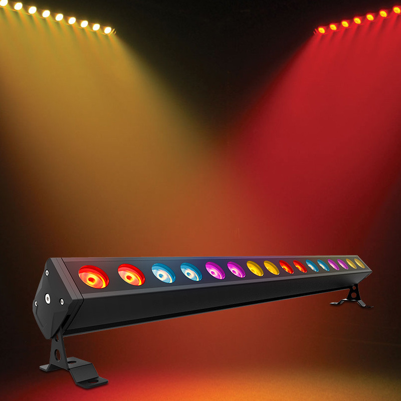 অটো রানিং DMX কন্ট্রোল LED স্টেজ লাইট 1 মিটার 16 * 5W Rgbw আউটডোর ওয়াল ওয়াশার লাইট বার