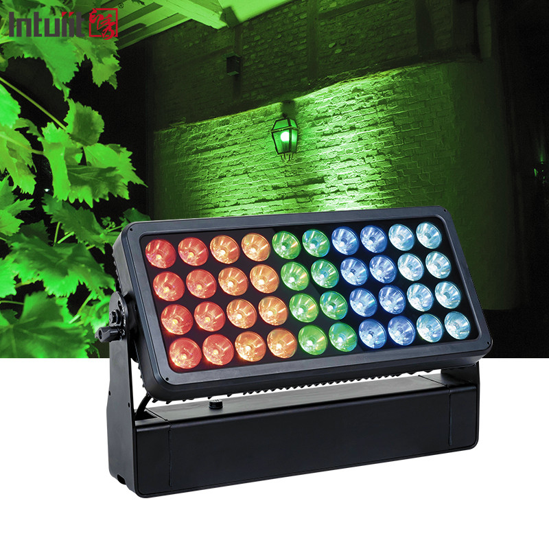 40x10W RGBW 4 ইন 1 LED ফ্লাডলাইট আইপি 65 ওয়াটারপ্রুফ স্টেজ লাইট DMX512 কন্ট্রোল ডিজে ডিস্কো সরঞ্জাম আউটডোর পারফরম্যান্স