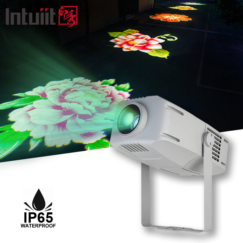 গবো প্রজেক্টর বিজ্ঞাপন আলো 400W LED সাইন ওয়াল প্রজেকশন ল্যাম্প আউটডোর জলরোধী Ip65