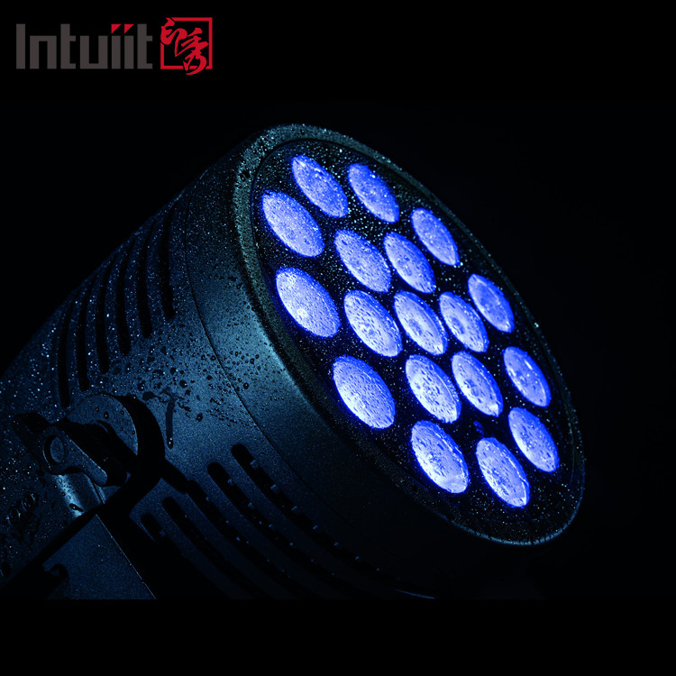 থিম পার্ক ডিজে বার স্টেজের জন্য 18pcs*20w Led Par Can Light With Variable Rgbwa+Uv 6In1