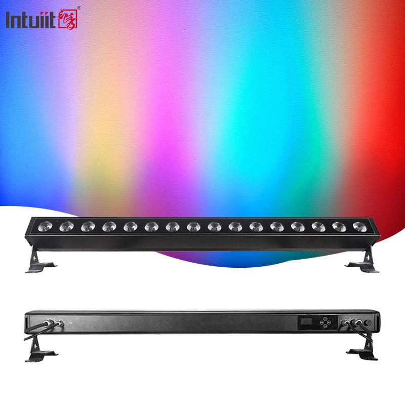 আইপি 65 ওয়াটারপ্রুফ 16x5 ওয়াট লিনিয়ার LED আউটডোর ওয়াল ওয়াশ ল্যাম্প আরজিবিডাব্লু ওয়াল ওয়াশার লাইট
