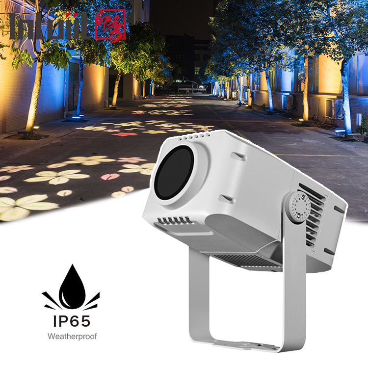 100W জলরোধী Ip65 আউটডোর ইনডোর কাস্টম বিজ্ঞাপন গোবো LED লোগো প্রজেক্টর লাইট