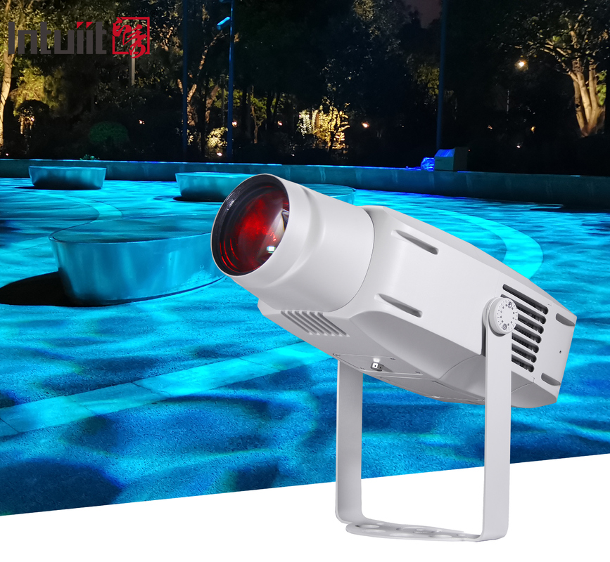 বিজ্ঞাপনের জন্য 400W আউটডোর IP65 LED লোগো গোবো প্রজেক্টর লাইট জল তরঙ্গ প্রভাব আবহাওয়া প্রতিরোধী