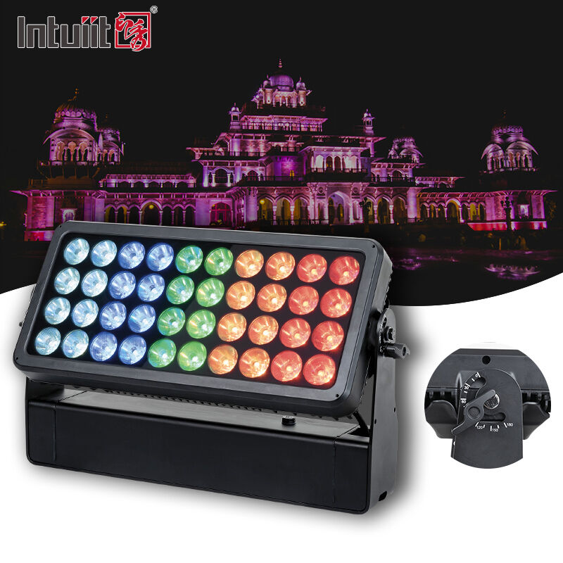 LED 40X10W RGBW 4 ইন 1 আউটডোর ওয়াটারপ্রুফ ওয়াল ওয়াশার ওয়াল ল্যান্ডস্কেপ LED ল্যাম্প LED ওয়াল ওয়াশার স্পটলাইট ফ্লাডলাইট