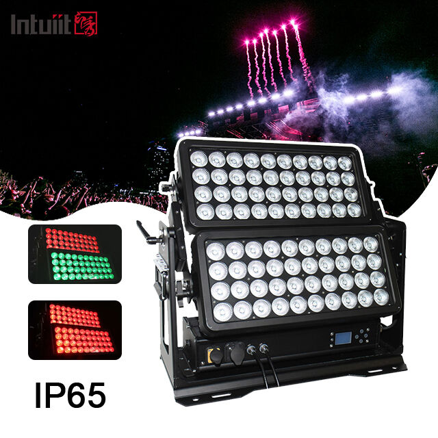 LED 800W Outdoor Stage Lighting Double Layer City Color Lighting Wall Wash LED Floodlight for Bar DJ Building Decoration IP65 DMX