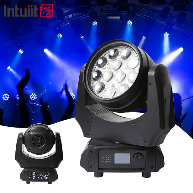 হট বিক্রয় LED মুভিং হেড ওয়াশ লাইট 12x10W RGBW 4in1 DMX512 বিয়ের পার্টির জন্য পেশাদার স্টেজ ডাইং ল্যাম্প KTV