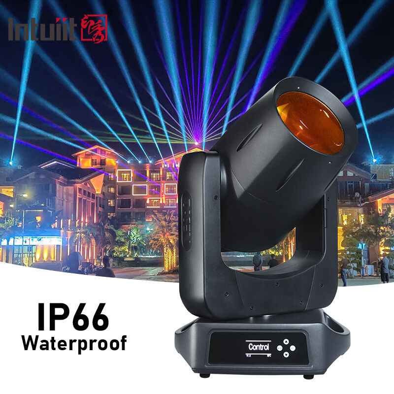 আইপি 66 ওয়াটারপ্রুফ 100W সিএমওয়াই লেজার মুভিং হেড লাইট আল্ট্রা সংকীর্ণ 0.8 ডিগ্রি বিম এঙ্গেল আউটডোর স্টেজ আলোকসজ্জা DMX512