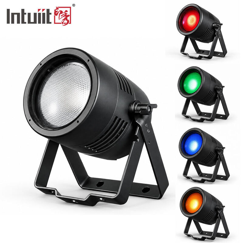 200W LED COB Par Light Aluminum Alloy DMX512 Stage Lighting Warm White Par Can Light for Disco and Bar