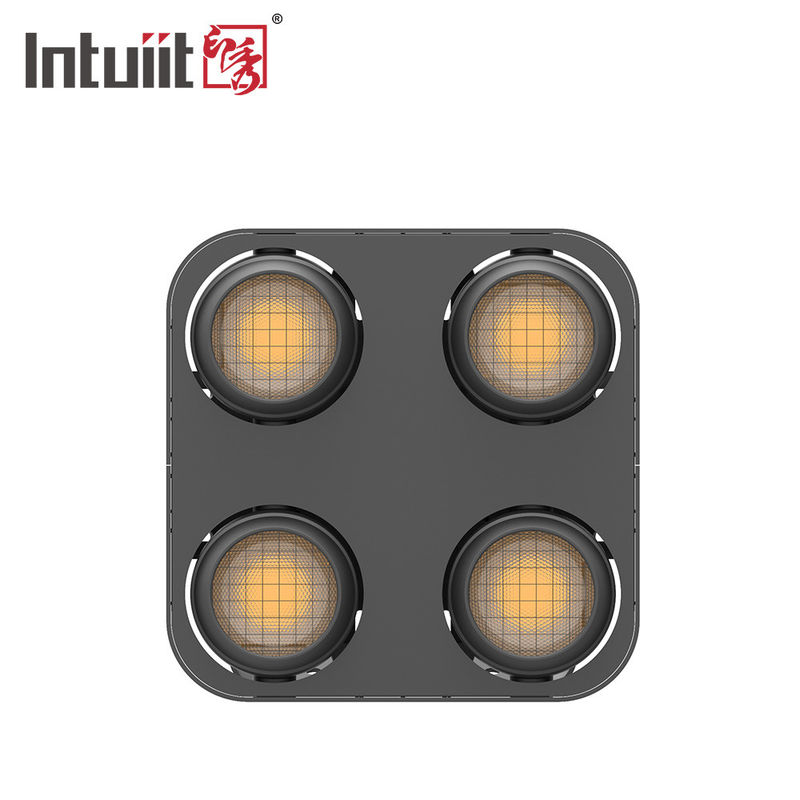 DMX512 কন্ট্রোল আরজিবি এলইডি ইফেক্ট ডিস্কো লাইট ফোর হেড লেড ব্লাইন্ডার লাইট 1800K 3000K অ্যাডজাস্টেবল