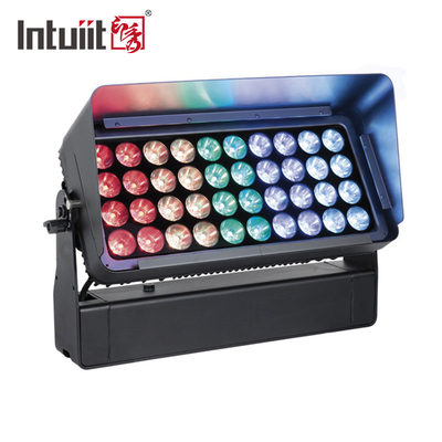 40X10W DMX RGBW 4 In1 LED ফ্লাড ওয়াল ওয়াশার লাইট ওয়াটারপ্রুফ IP65 আউটডোর সিটি বিল্ডিং কালার লাইটিং