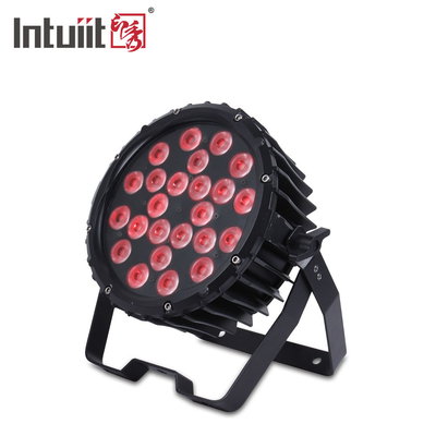 RGB 24x3W 3 In1 লাইটিং ডিজে পার ক্যান অ্যালুমিনিয়াম অ্যালয় DMX 512 LED স্টেজ ওয়াশ