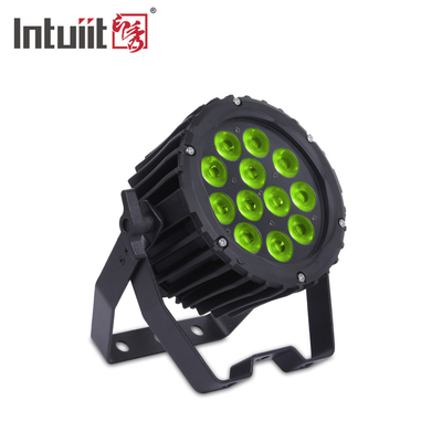ডিজে ডিস্কো পার্টির জন্য RGB 3 ইন 1 LED স্টেজে Dmx ফ্ল্যাট পার লাইট স্লিম পারকান 12*3W