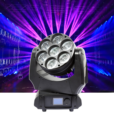 Rgbw 4 In 1 Led Beam Wash পিক্সেল মুভিং হেড লাইট Dmx স্টেজ মুভিং হেড 7x40w