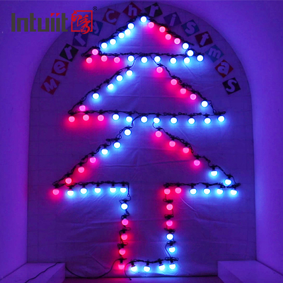 সজ্জার জন্য 15m 20 পিক্সেল আউটডোর স্টেজ LED RGB লাইট ওয়াটারপ্রুফ স্ট্রিং ল্যাম্প