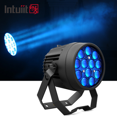 ইনডোর 12x10W RGBW LED পার ক্যান স্টেজ লাইট IP65 DJ LED জুম পার লাইট