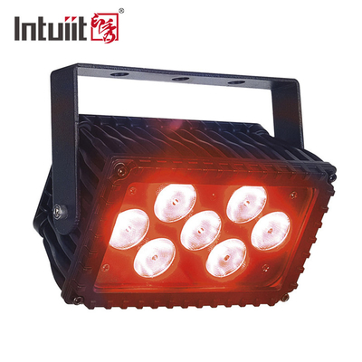 ওয়াটারপ্রুফ স্টেজ লাইটিং 7x3W Rgbw LED ফ্লাড লাইট Dmx Blinder Wall Washer 4 ইন 1 লাইট