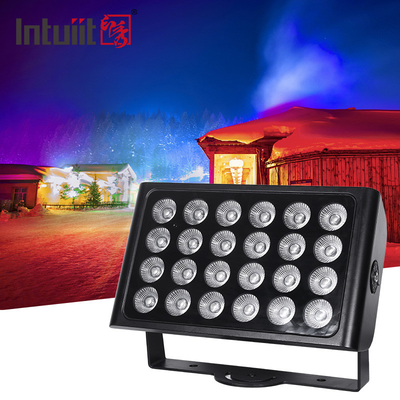 160w আউটডোর স্টেজ LED ফ্লাড লাইট 24pcs*10w Rgbw 4-ইন-1 LED ফ্লাড লাইট