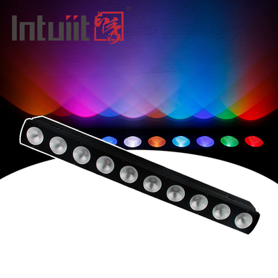 10* Tri 9W 3 ইন 1 হাই লুমিন্যান্স ফ্লাড লাইট আউটডোর Dmx512 LED ওয়াল ওয়াশার স্পট লাইট