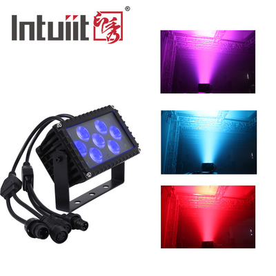 7x3W আইপি 66 বহিরঙ্গন নেতৃত্বাধীন বন্যা আলো LED ব্যবহার বহিরঙ্গন 25 ডিগ্রী কোণ স্থাপত্য প্রক্ষেপণ ফ্লাডলাইট ফেসড লাইট